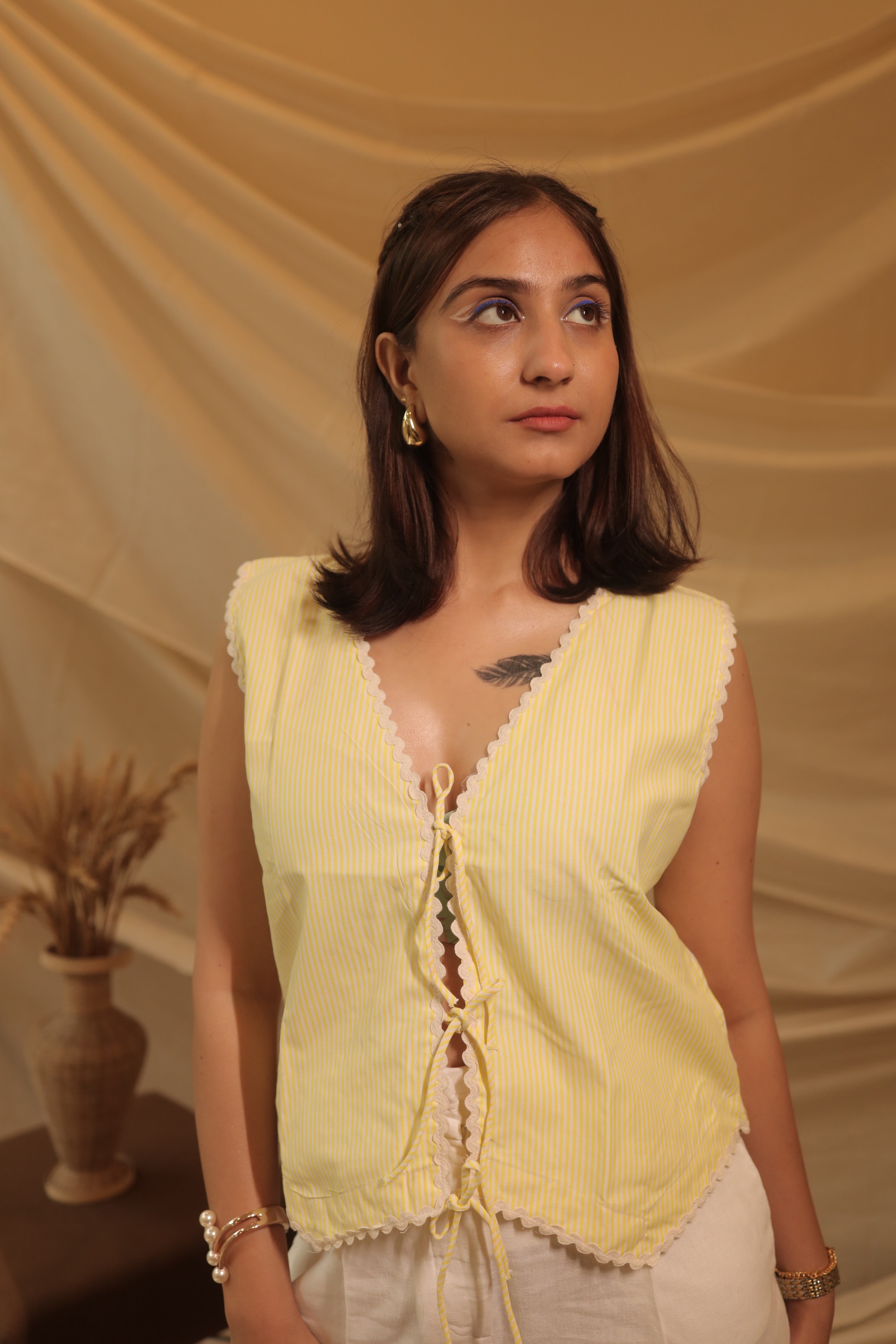 Yellow Stripped Koti