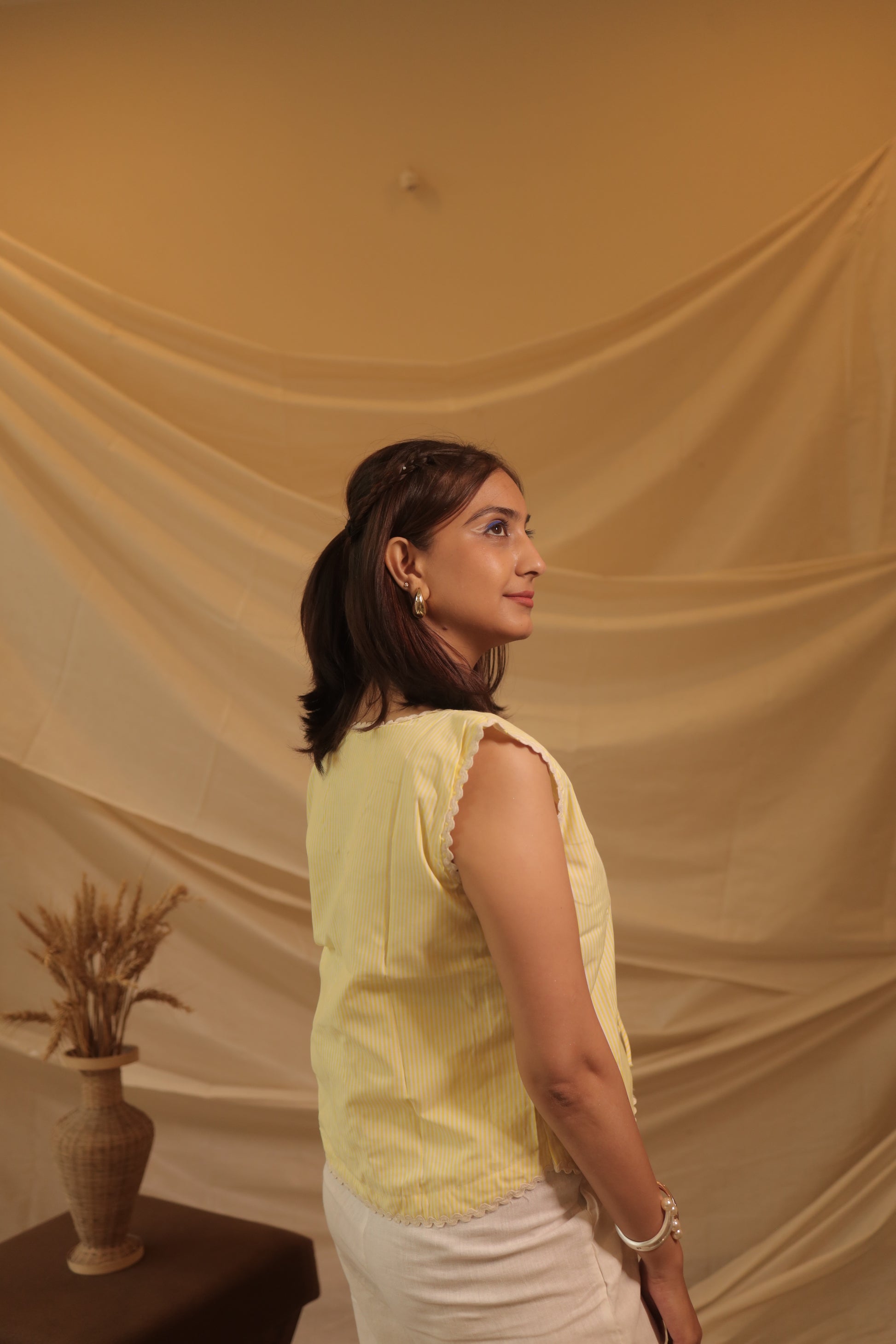 Yellow Stripped Koti