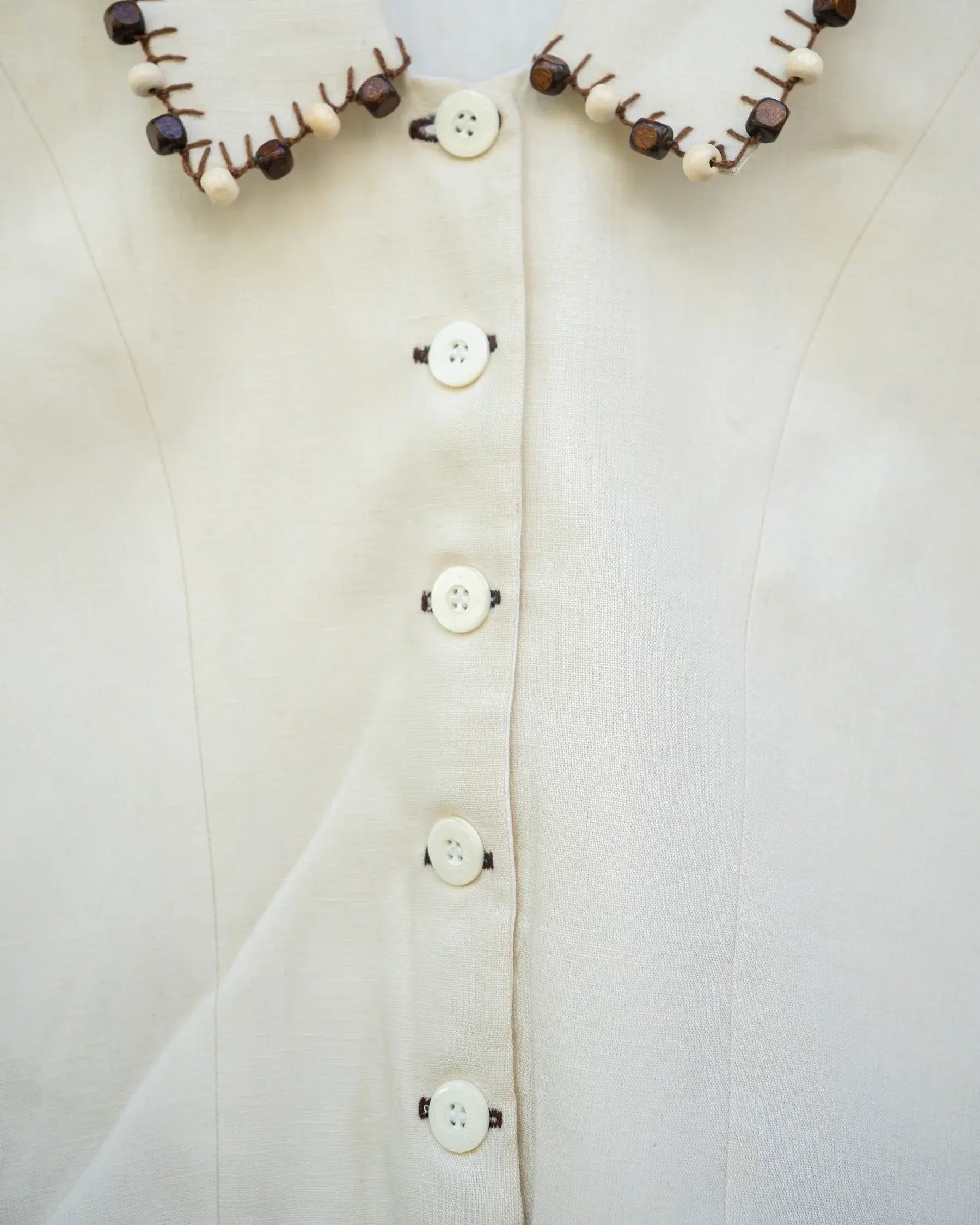 Ivory Bead Vest