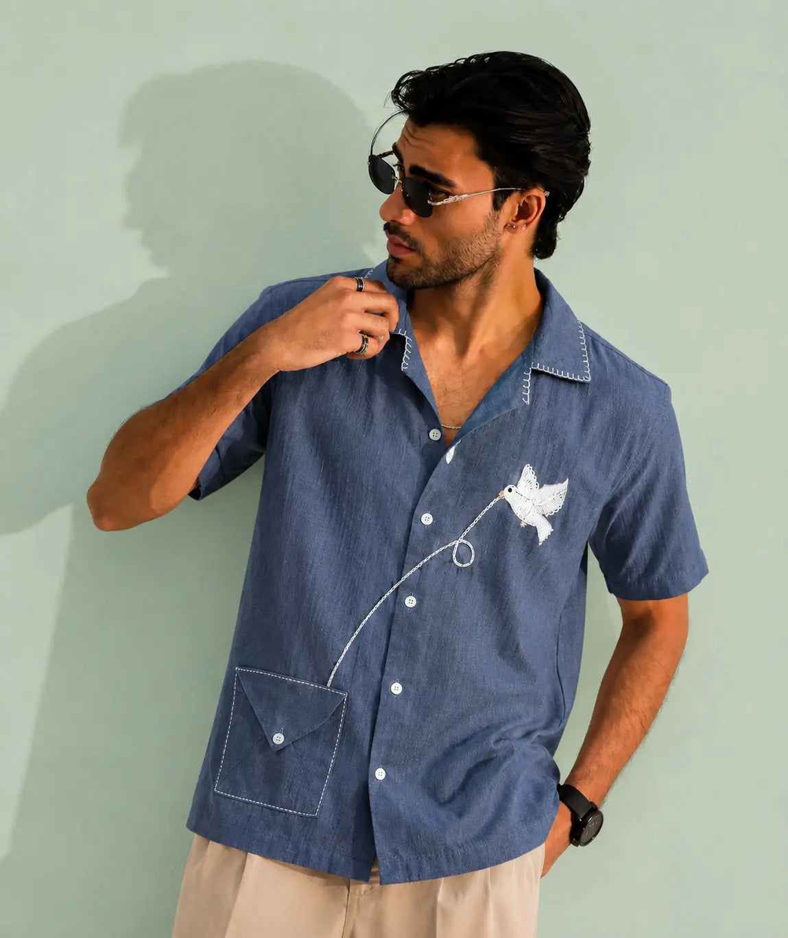 Grey Bird Shirt
