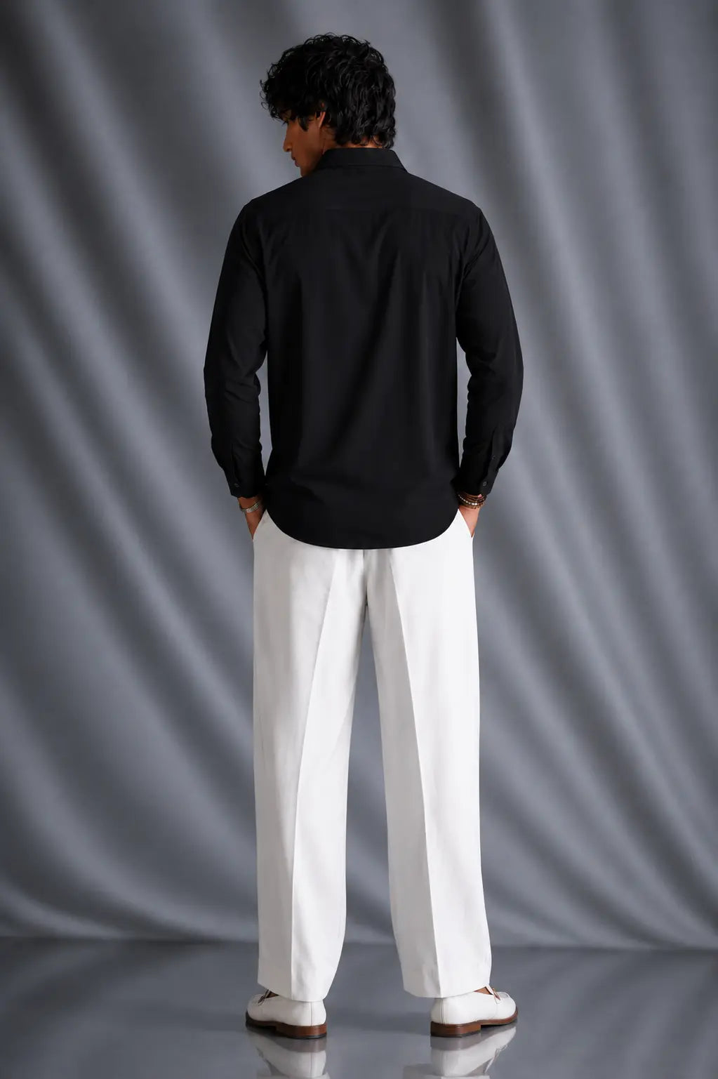 Black Tiger Embellished Shirt
