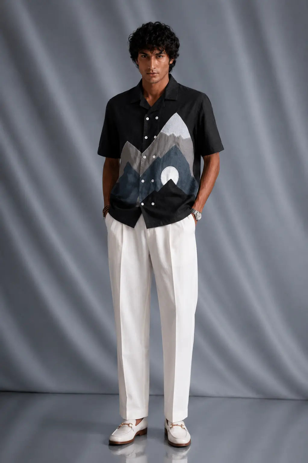 Black Mountain Patchwork Shirt