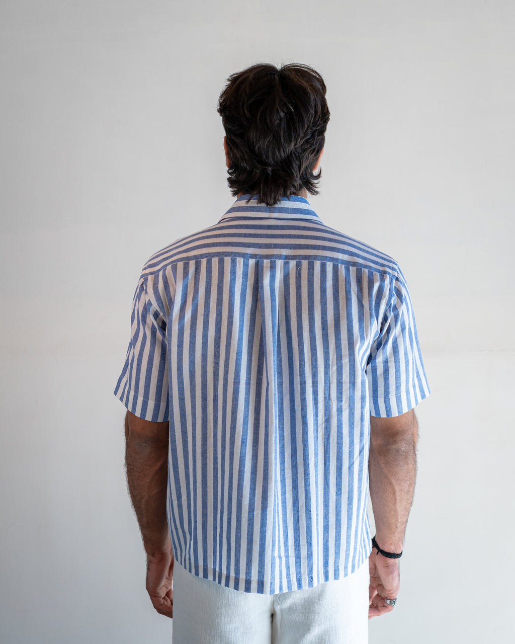 Blue Stripe Short Sleeve Shirt