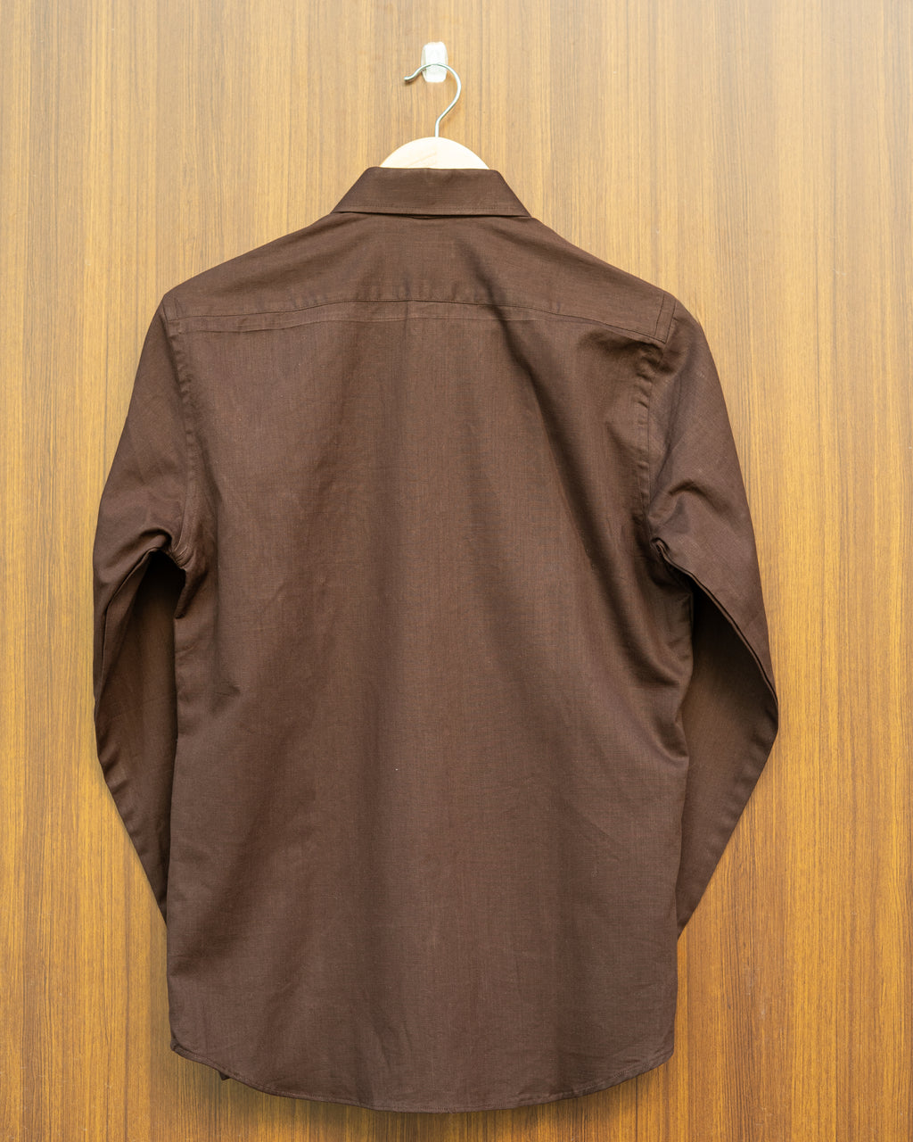 Brown Abstract Pocket Shirt