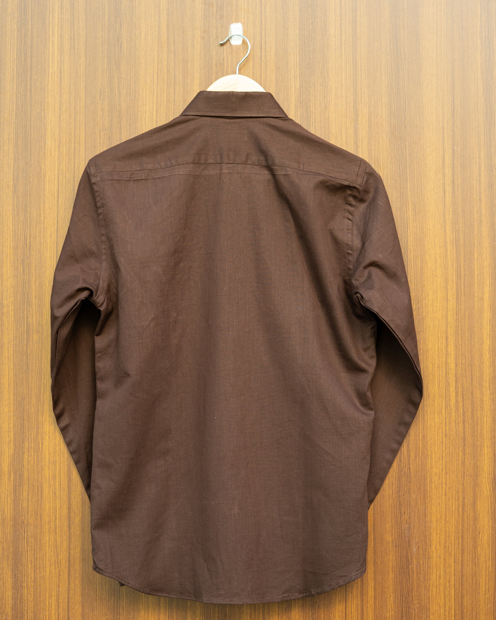 Brown Abstract Pocket Shirt