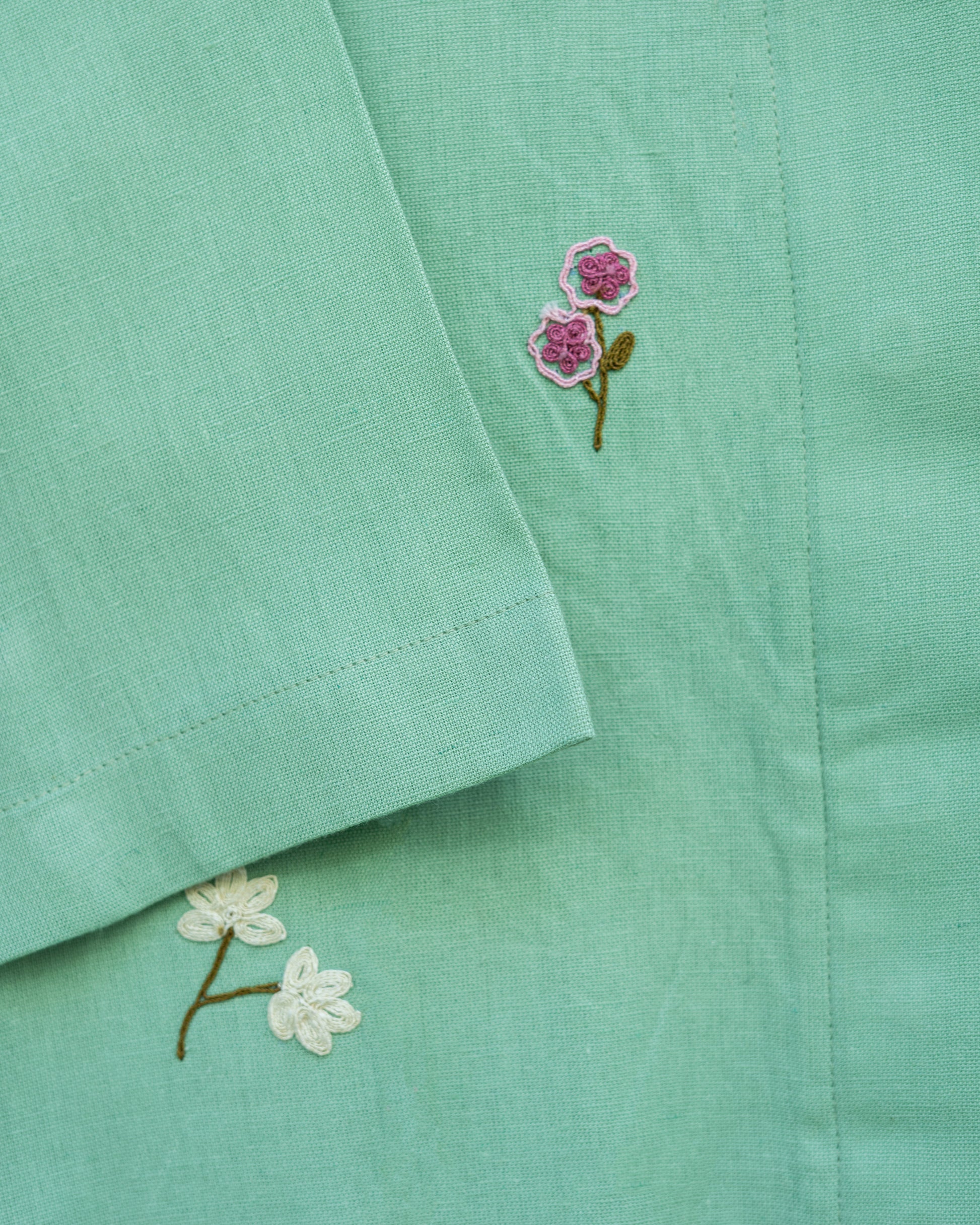 Mint Floral Shirt