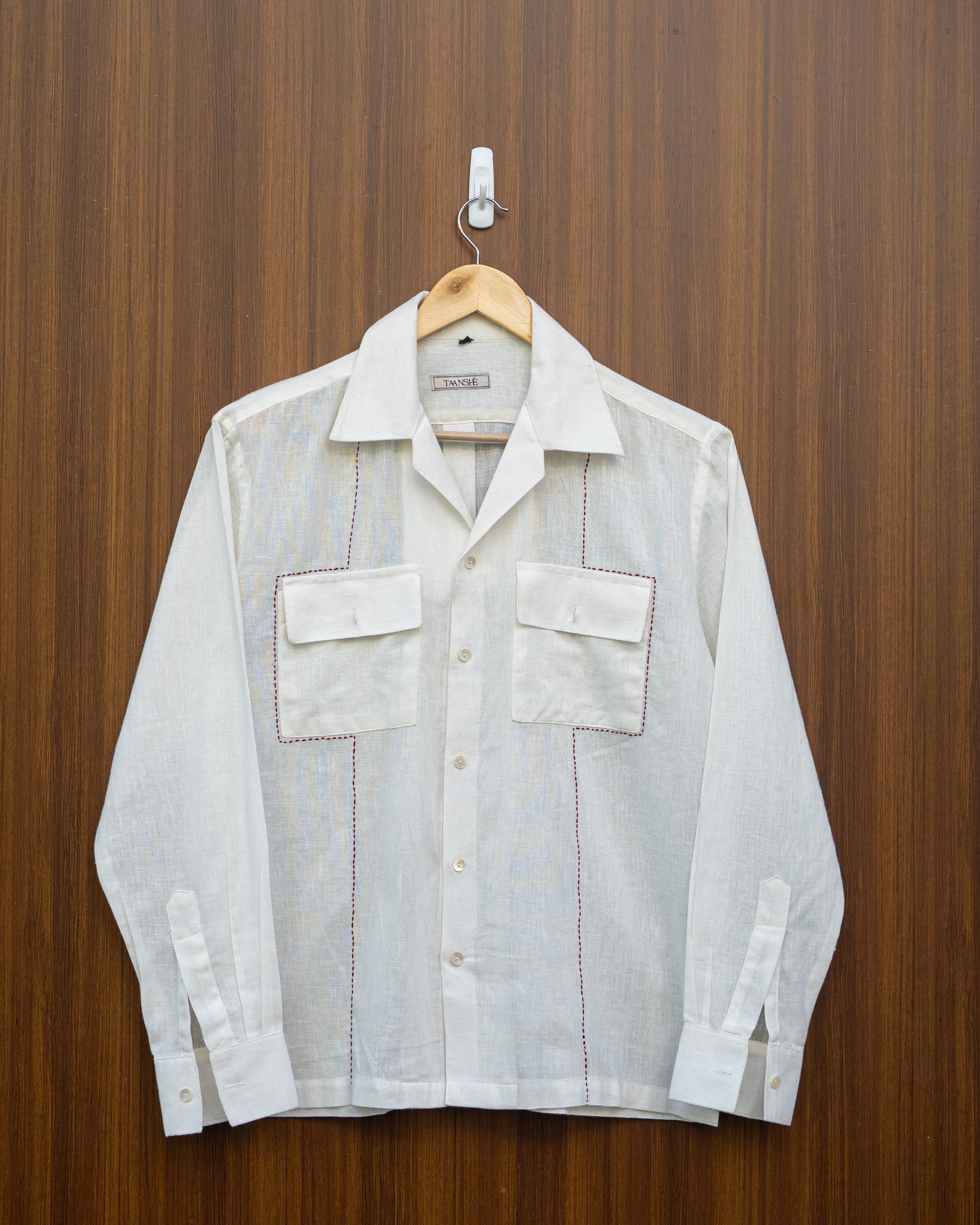 White Flap Pocket Shirt