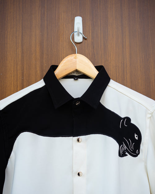 Black & white animal shirt