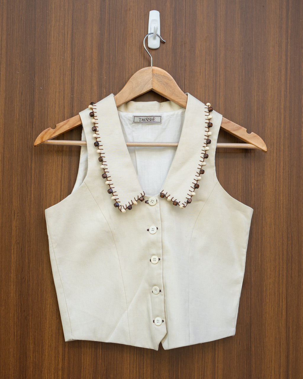 Ivory Bead Vest