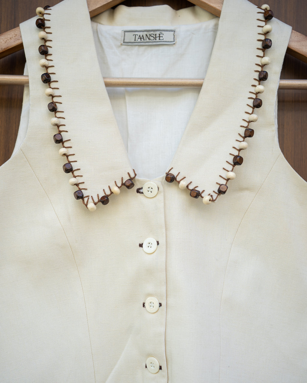 Ivory Bead Vest