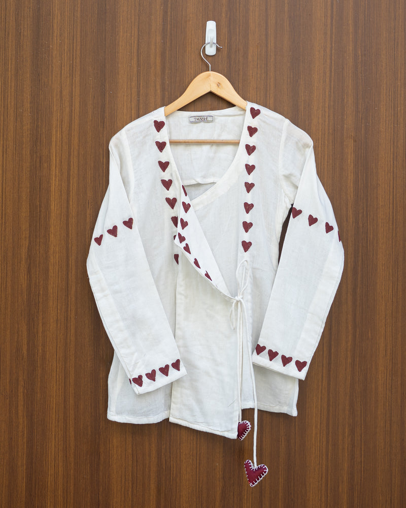 Heartwrap Linen Top