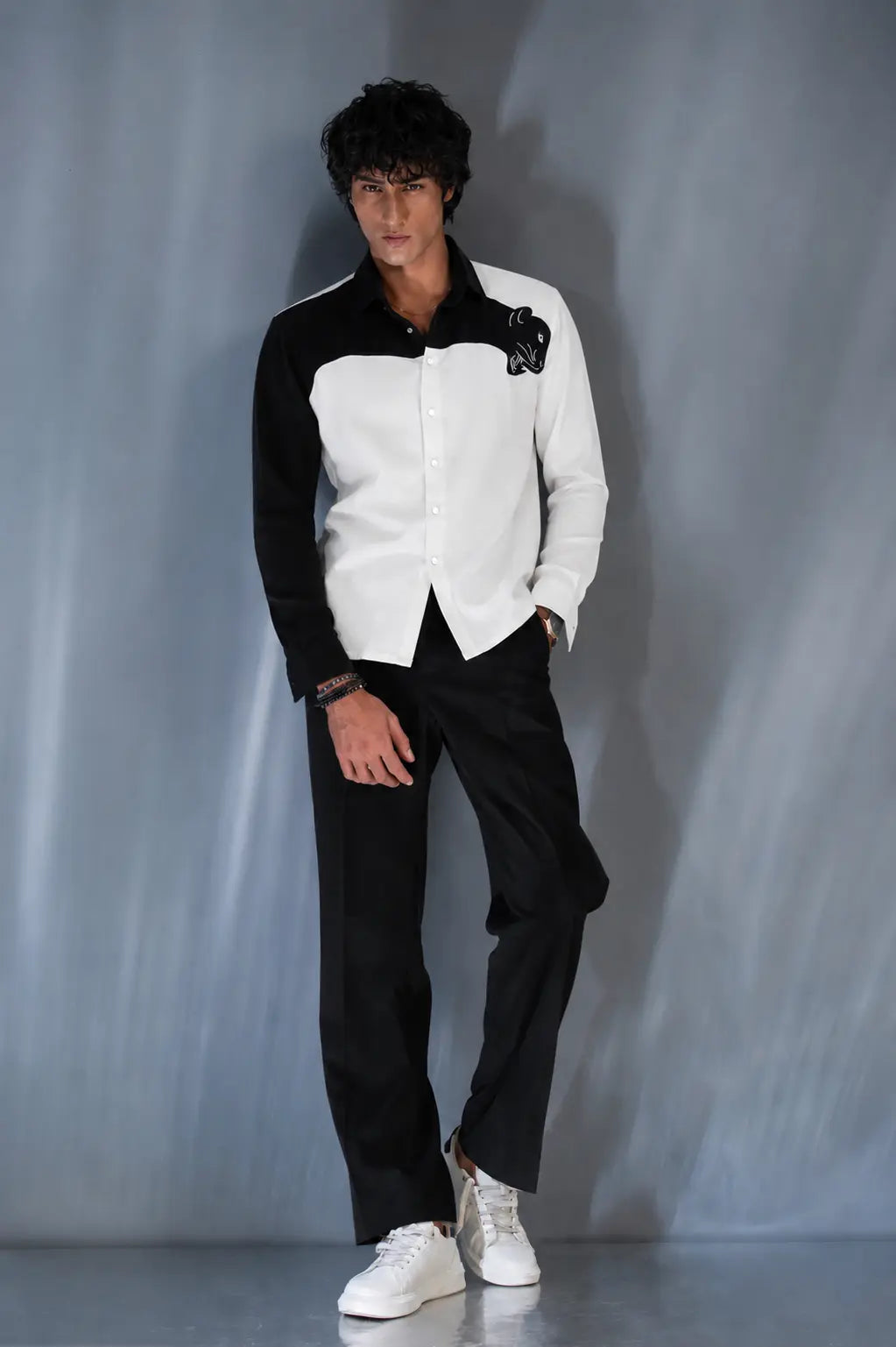 Black & white jaguar shirt