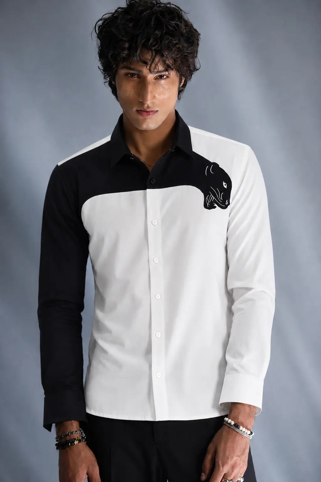 Black & white jaguar shirt
