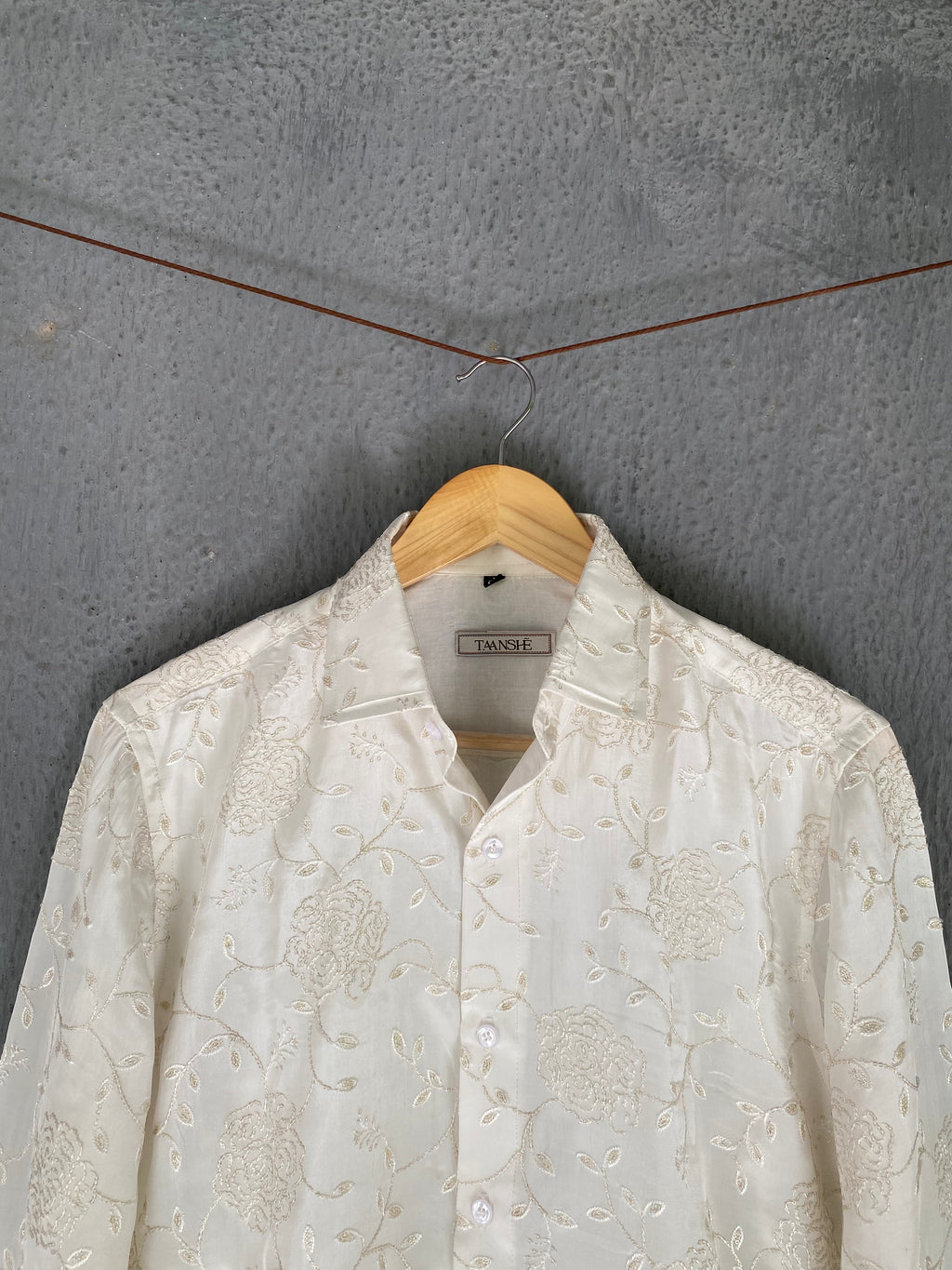 Ivory Floral Shirt