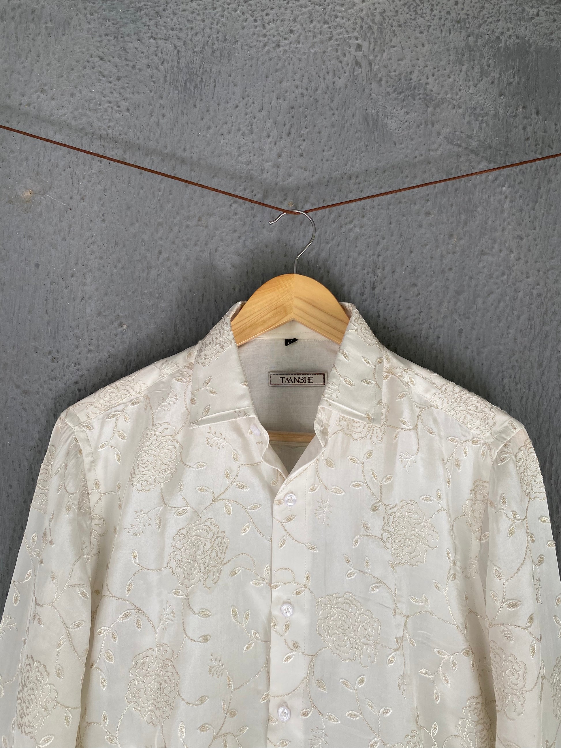 Ivory Floral Shirt