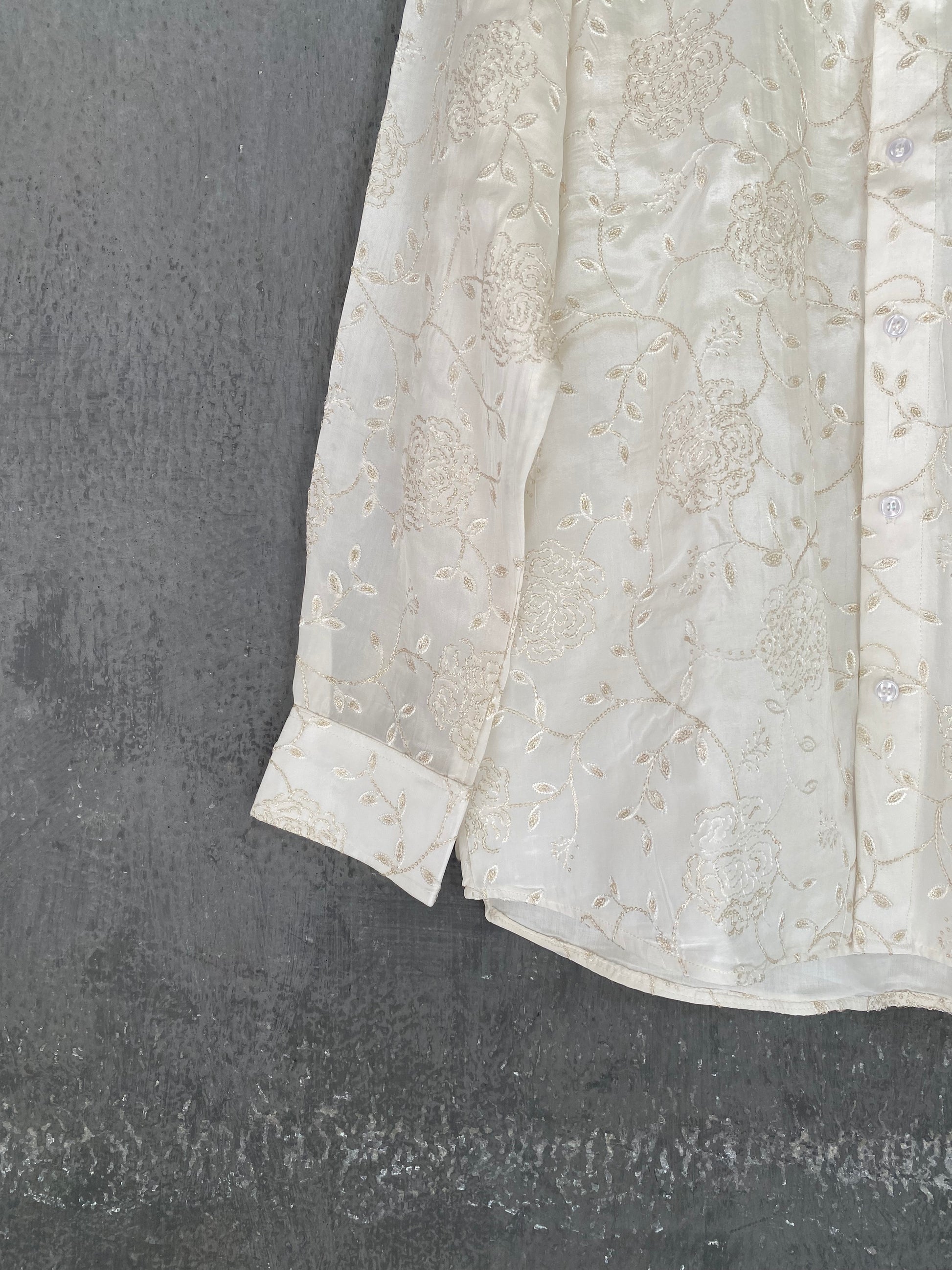 Ivory Floral Shirt