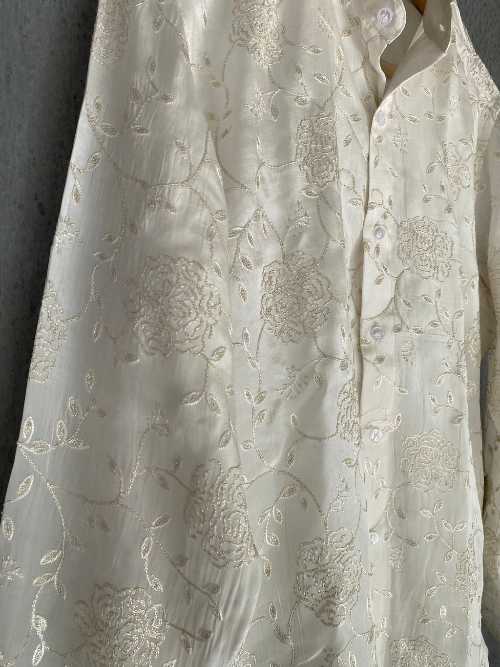 Ivory Floral Shirt