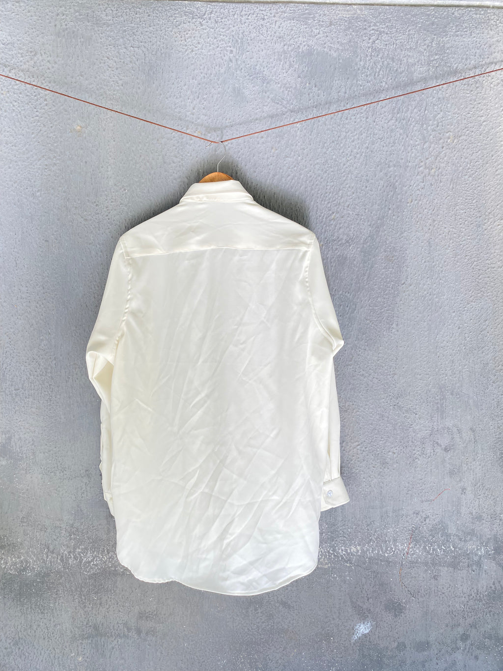 White Rhinestone Embellished Shirt