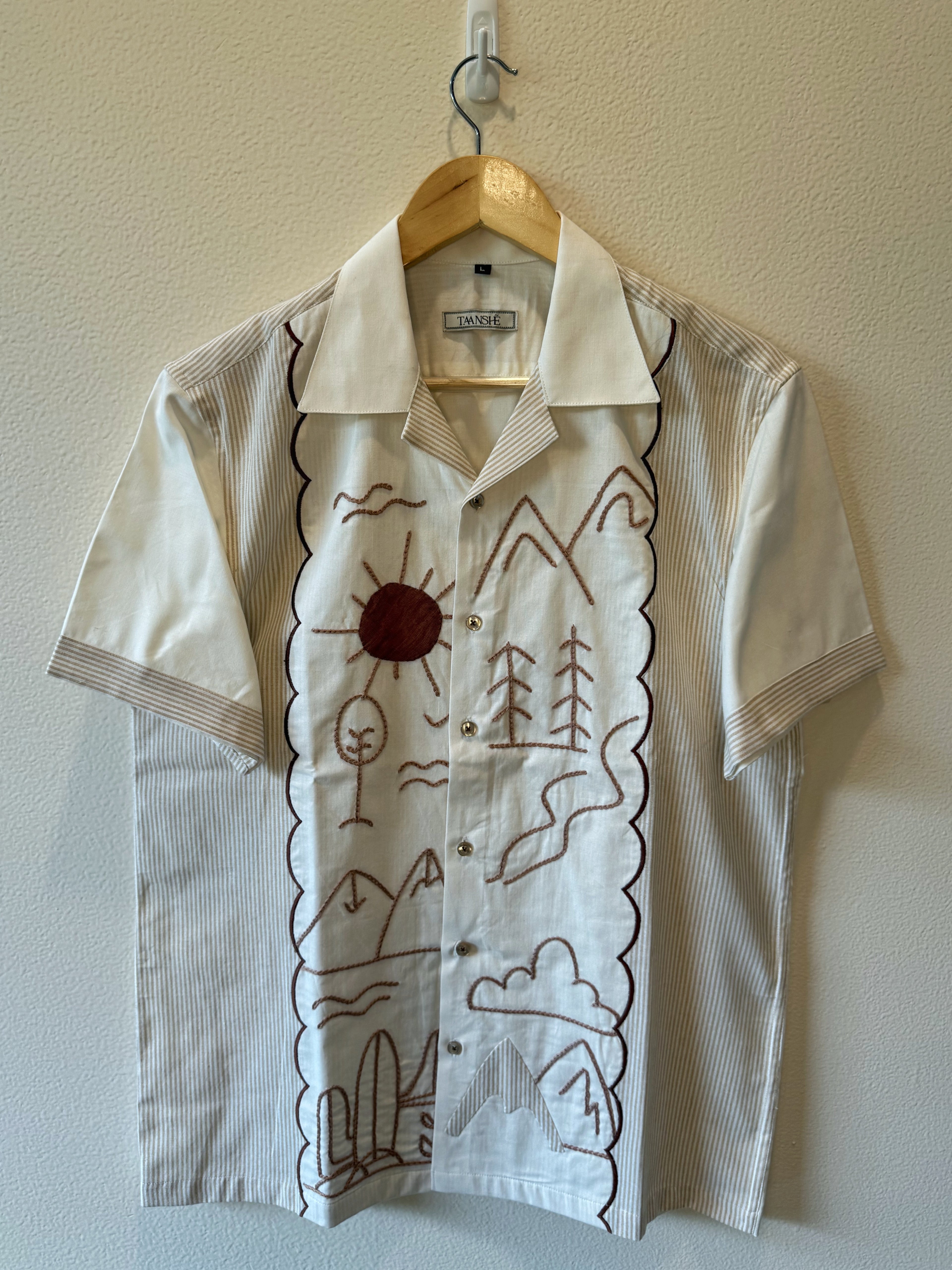 Valley Sun Shirt with scalloped border
