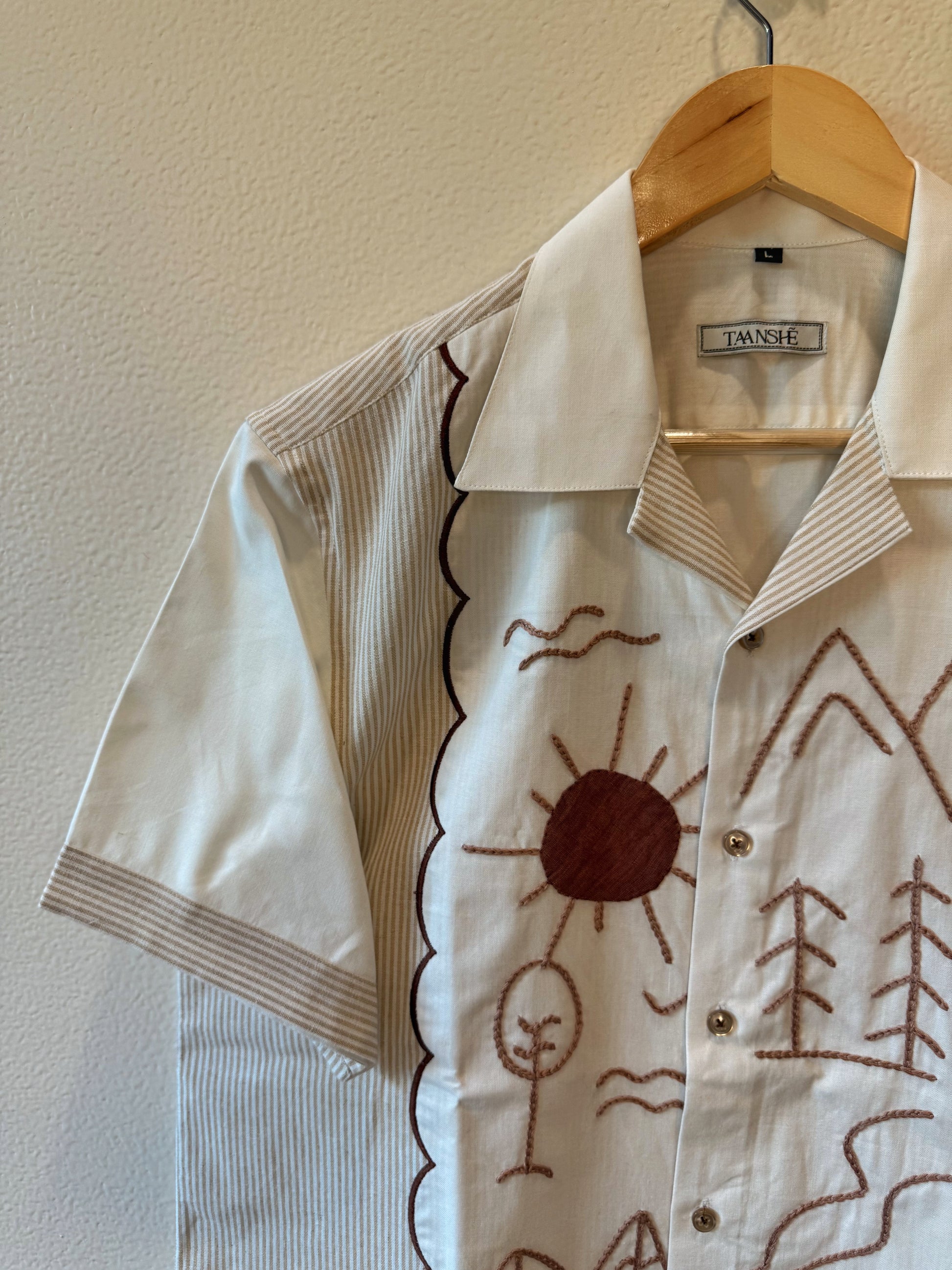 Valley Sun Shirt with scalloped border