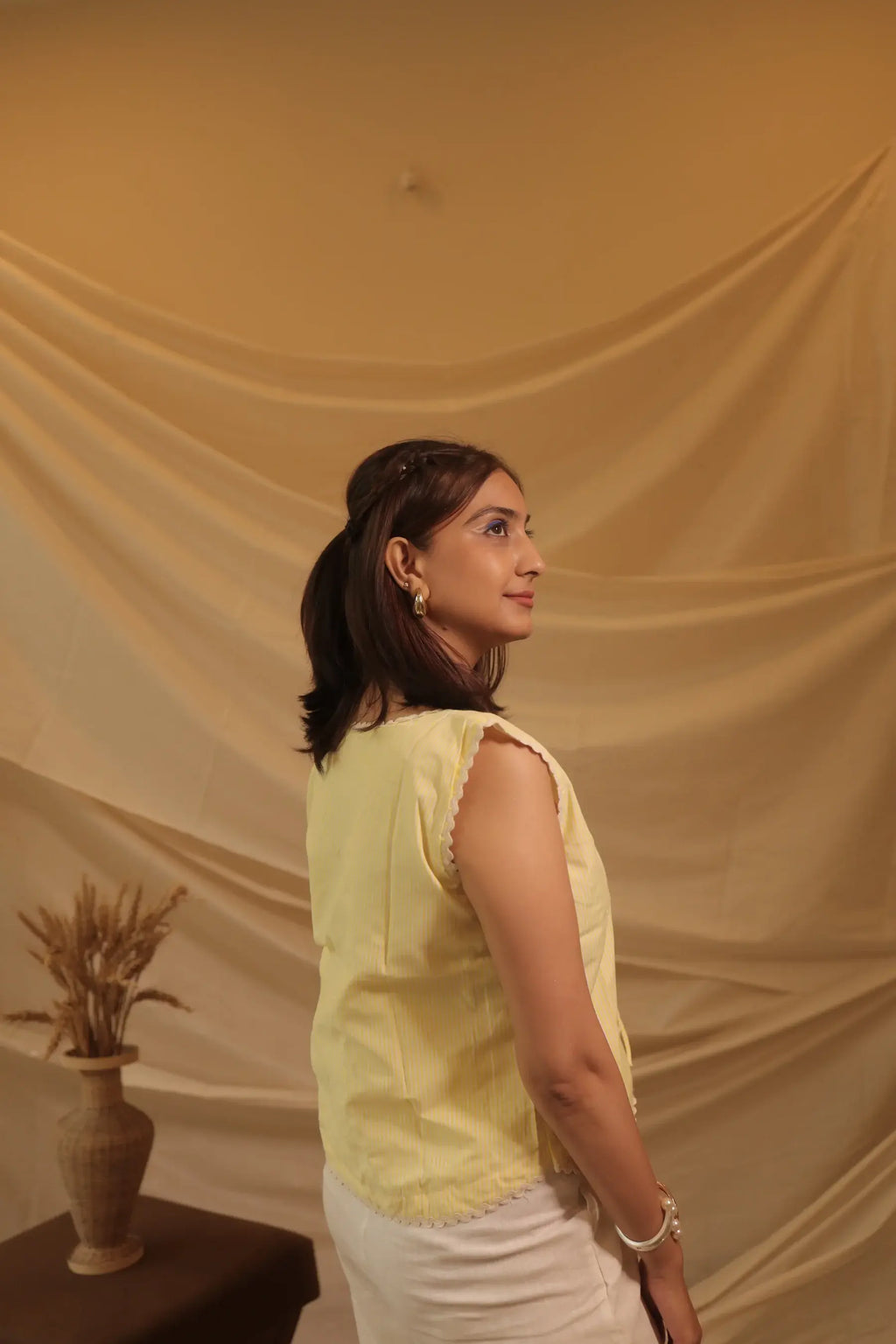 Yellow Stripped Koti