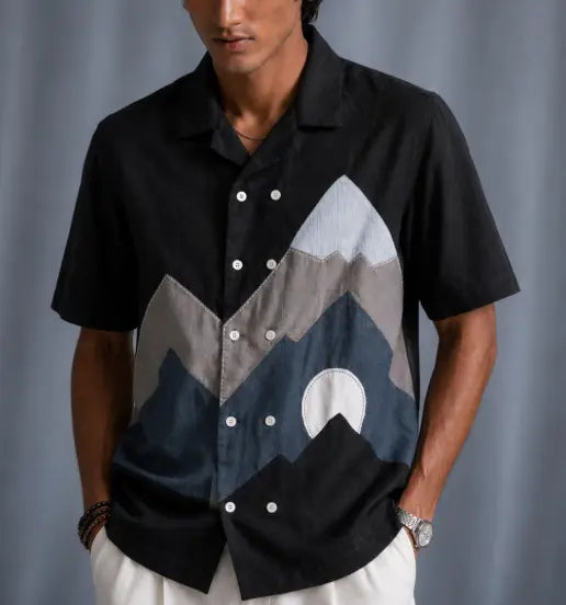 Black Mountain Patchwork Shirt