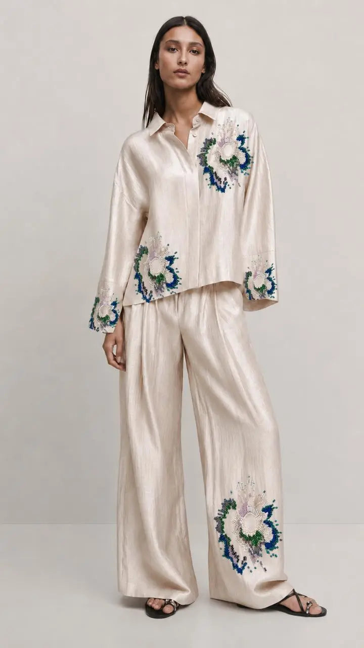 Ivory Bloom Co-ord Set