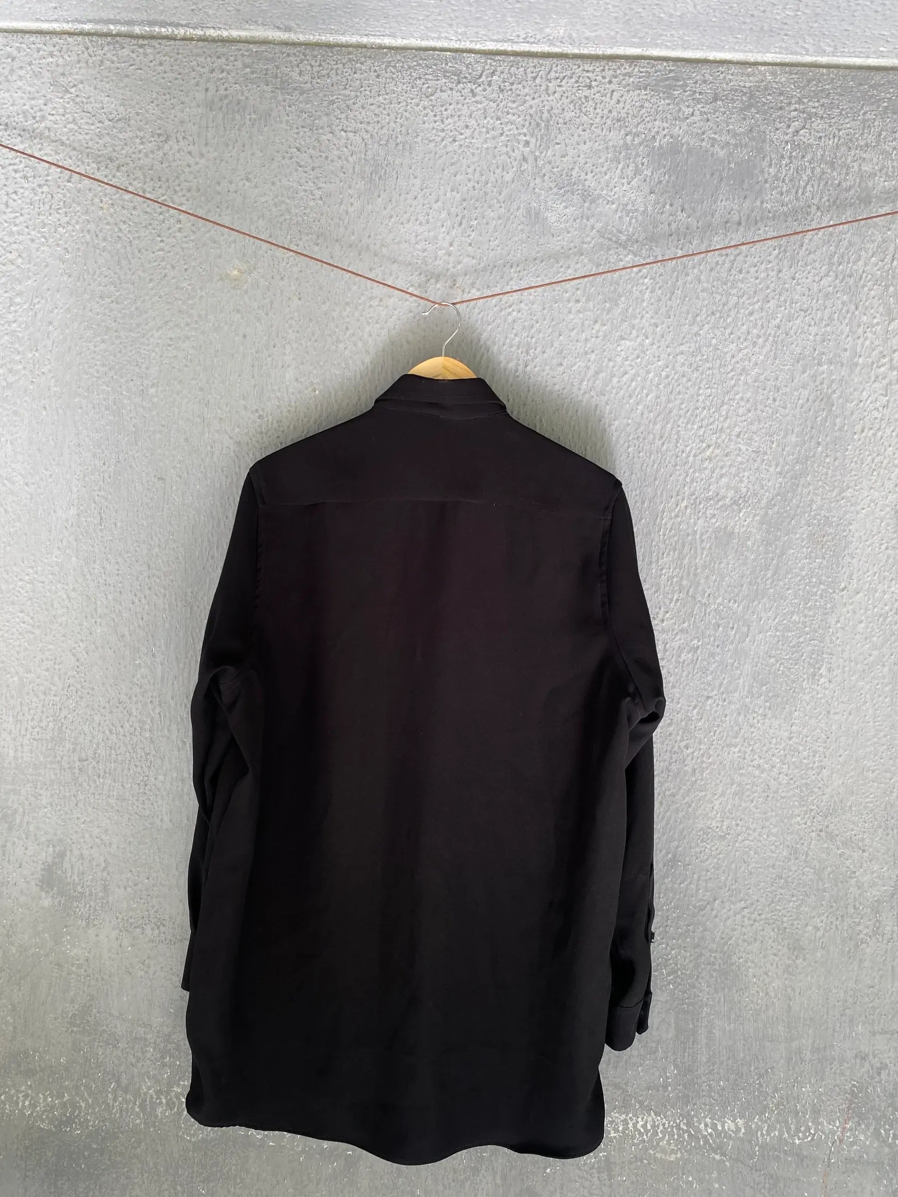 Black Embellished Pocket Shirt