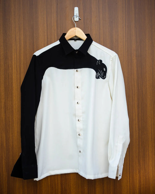 Black & white jaguar shirt