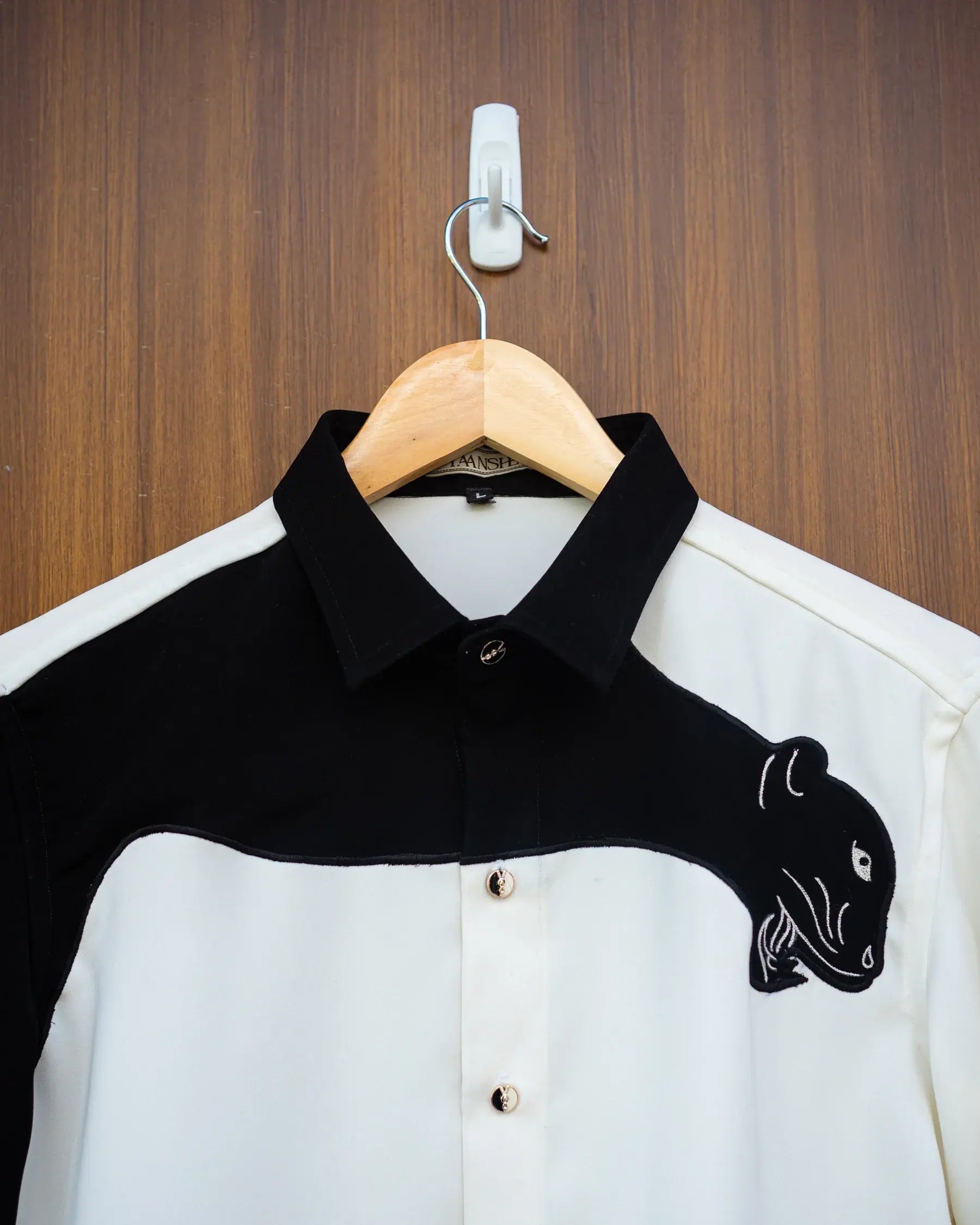 Black & white jaguar shirt