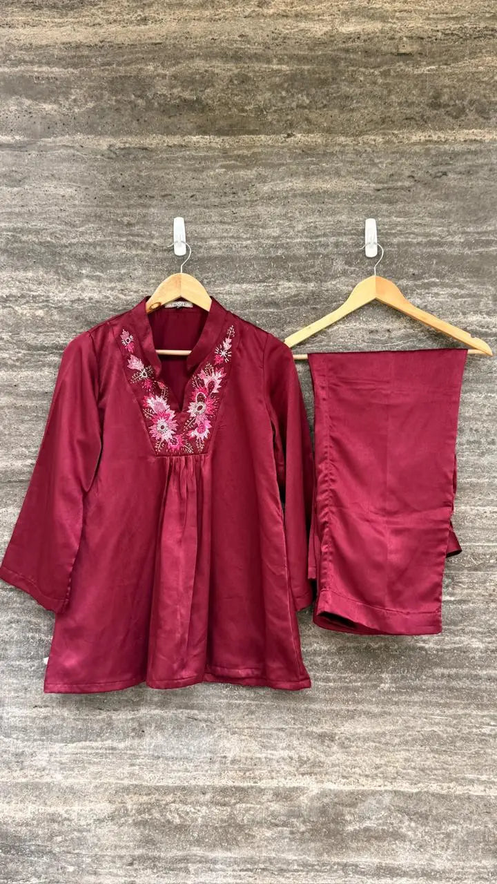 Magenta Floral Co-ord Set