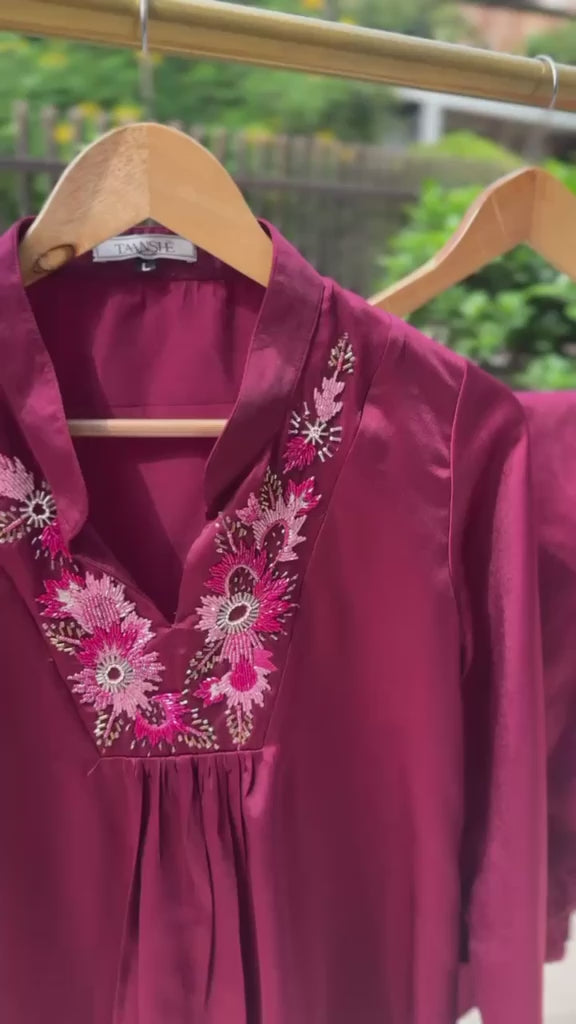 Magenta Floral Co-ord Set