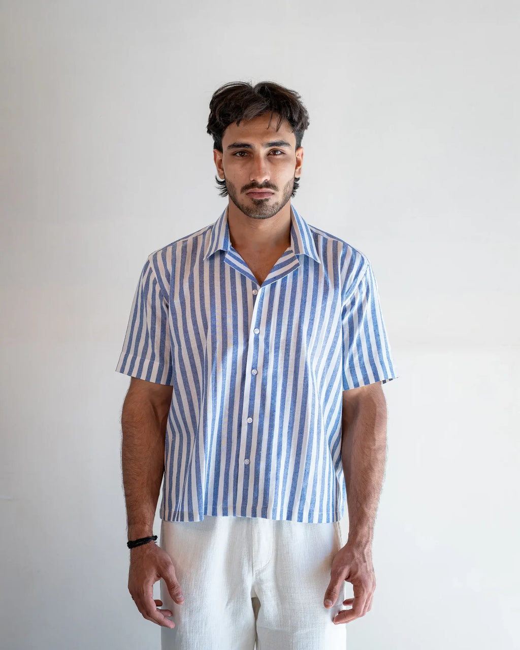 Blue Stripe Short Sleeve Shirt