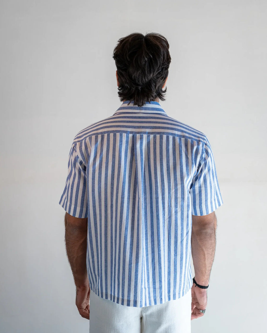 Blue Stripe Short Sleeve Shirt