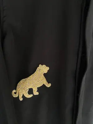 Black Tiger Embellished Shirt